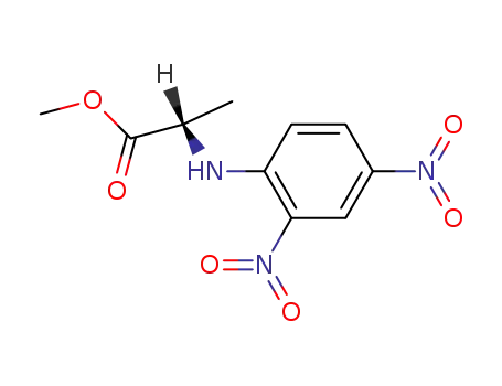 Molecular Structure of 10420-63-0 (N-(2,4-DINITROPHENYL)-L-ALANINE METHYL ESTER)