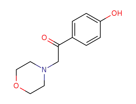 Molecular Structure of 777795-74-1 (1-(4-HYDROXYPHENYL)-2-(4-MORPHOLINYL)ETHANONE HYDROBROMIDE)