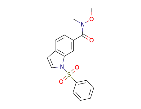 N-Methoxy-N-methyl-1-(phenylsulphonyl)indole-6-carboxamide