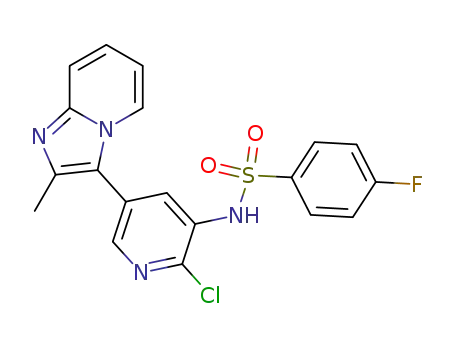 N-(2-chloro-5-(2-methylimidazo[1,2-a]pyridin-3-yl)pyridin-3-yl)-4-fluorobenzenesulfonamide