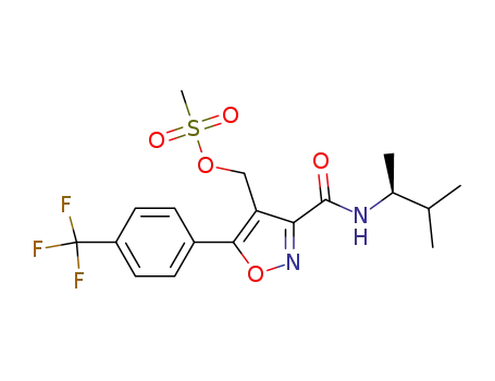 (S)-(3-(3-methylbutan-2-ylcarbamoyl)-5-(4-(trifluoromethyl)phenyl)isoxazol-4-yl)-methyl methanesulfonate