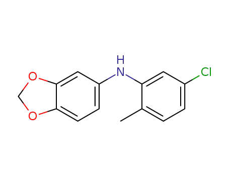 Molecular Structure of 1203581-77-4 (N-(3,4-methylenedioxy)benzo-5-chloro-o-toluidine)