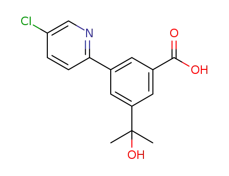 3-(5-chloropyridin-2-yl)-5-(1-hydroxy-1-methylethyl)benzoic acid