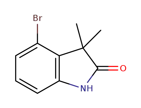 Molecular Structure of 870552-47-9 (4-bromo-3,3-dimethylindolin-2-one)