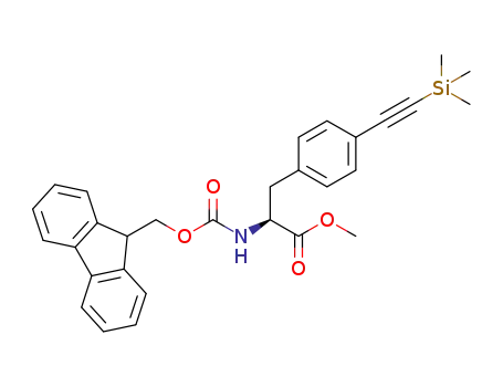 methyl 2-(((9H-fluoren-9-yl)methoxy)carbonylamino)-3-(4-((trimethylsilyl)ethynyl) phenyl)propanoate