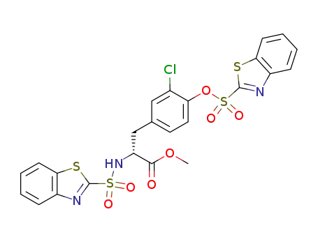 Molecular Structure of 1014985-70-6 (C<sub>24</sub>H<sub>18</sub>ClN<sub>3</sub>O<sub>7</sub>S<sub>4</sub>)