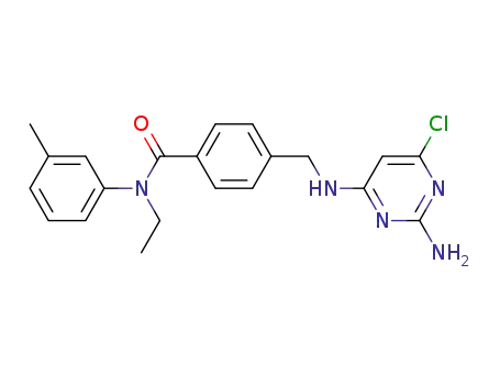 4-((2-amino-6-chloropyrimidin-4-ylamino)methyl)-N-ethyl-N-m-tolylbenzamide