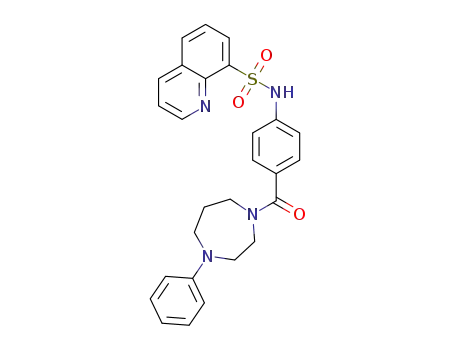 N-(4-(4-phenyl-1,4-diazepane-1-carbonyl)phenyl)quinoline-8-sulfonamide
