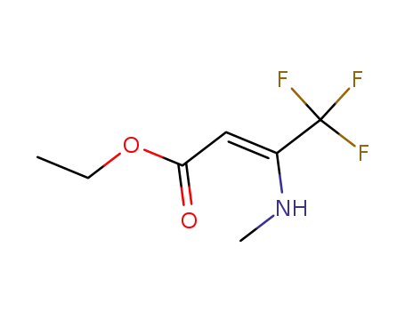 Molecular Structure of 507448-65-9 (3-methylamino-4,4,4-trifluorobut-2-enoic acid ethyl ester)