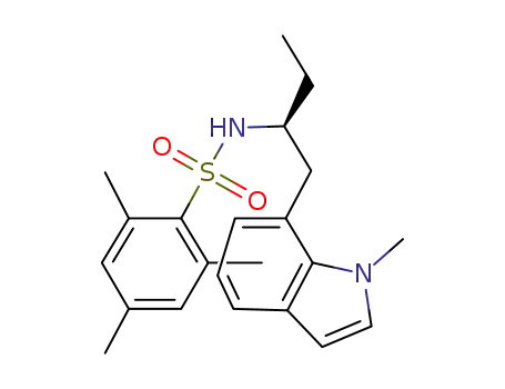 2,4,6-Trimethyl-N-[(S)-1-(1-methyl-1H-indol-7-ylmethyl)propyl]benzenesulfonamide