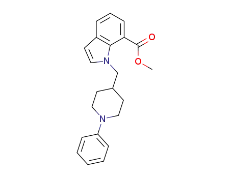 methyl 1-[(1-phenylpiperidin-4-yl)methyl]-1H-indole-7-carboxylate