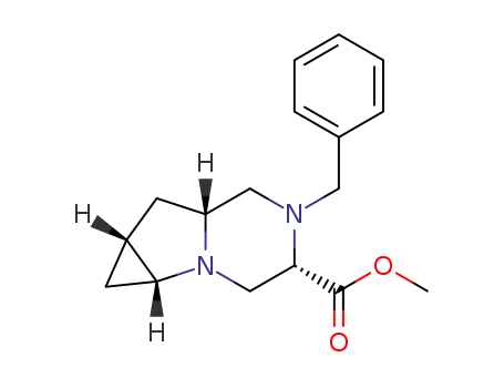 methyl (1aR,4S,6aR,7aR)-5-benzyloctahydro-1H-cyclopropa[4,5]pyrrolo[1,2-a]pyrazine-4-carboxylate