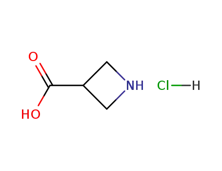 Molecular Structure of 102624-96-4 (AZETIDINE-3-CARBOXYLIC ACID HYDROCHLORIDE)