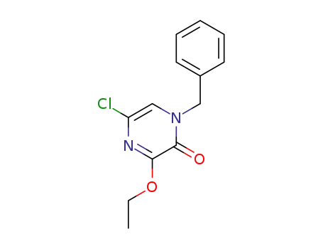 Molecular Structure of 1093656-64-4 (1-Benzyl-5-chloro-3-ethoxypyrazin-2(1H)-one)