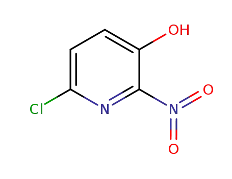 Molecular Structure of 887471-39-8 (6-Chloro-3-hydroxy-2-nitropyridine)