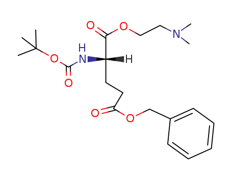 Molecular Structure of 103897-73-0 (benzyl α-(N,N-dimethylamino)ethyl Boc-glutamate)