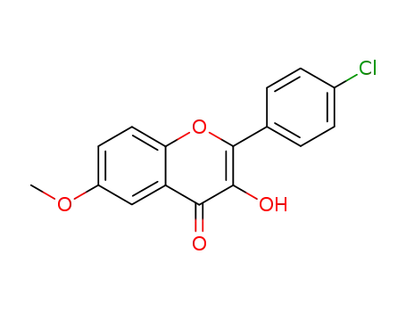 4H-1-Benzopyran-4-one, 2-(4-chlorophenyl)-3-hydroxy-6-methoxy-