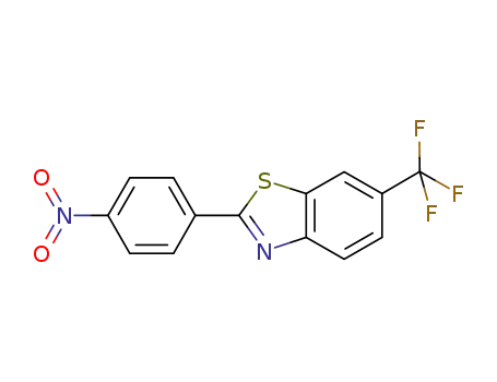 Molecular Structure of 877603-41-3 (2-(4-nitrophenyl)-6-trifluoromethyl-benzothiazole)