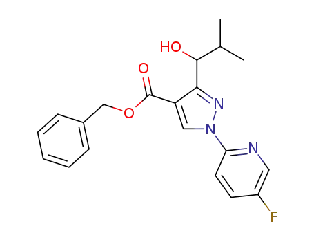 benzyl 1-(5-fluoropyridin-2-yl)-3-[1-hydroxy-2-methylpropyl]-1H-pyrazole-4-carboxylate