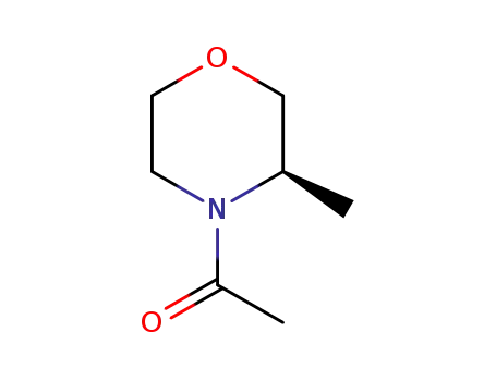 Molecular Structure of 1257237-31-2 (1-[(3R)-3-methylmorpholin-4-yl]ethan-1-one)