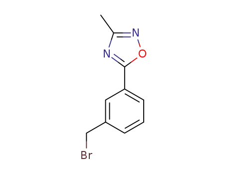 Molecular Structure of 926921-57-5 (3-(3-Methyl-1,2,4-oxadiazol-5-yl)benzyl bromide)