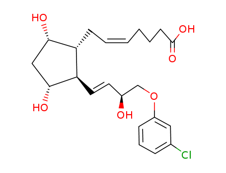 5-Heptenoic acid, 7-[(1R,2R,3R,5S)-2-[(1E,3S)-4-(3-chlorophenoxy)-3-hydroxy-1-butenyl]-3,5-dihydroxycyclopentyl]-, (5Z)- cas  54276-22-1