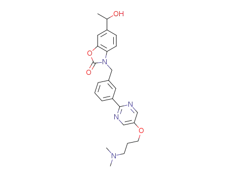 3-{3-[5-(3-dimethylaminopropoxy)pyrimidin-2-yl]benzyl}-6-(1-hydroxyethyl)-3H-benzoxazol-2-one