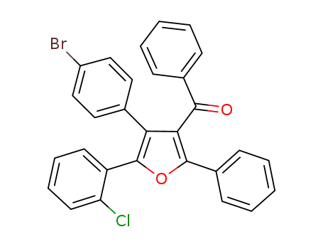 (4-(4-bromophenyl)-5-(2-chlorophenyl)-2-phenylfuran-3-yl)(phenyl)methanone