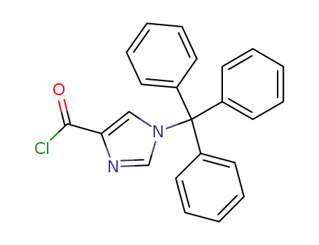 Molecular Structure of 1221885-49-9 (1-trityl-1H-imidazole-4-carbonyl chloride)