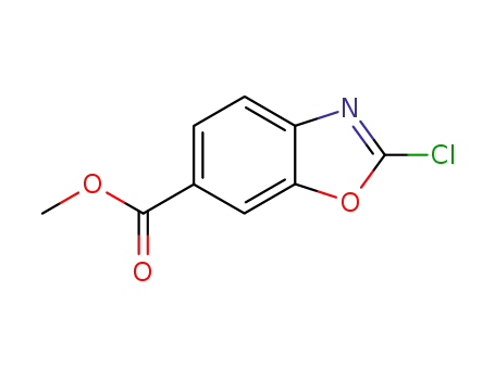 Molecular Structure of 819076-91-0 (methyl 2-chlorobenzo[d]oxazole-6-carboxylate)