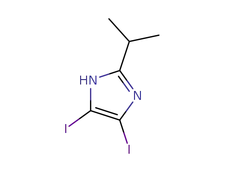 Molecular Structure of 1036396-81-2 (4,5-diiodo-2-isopropylimidazole)