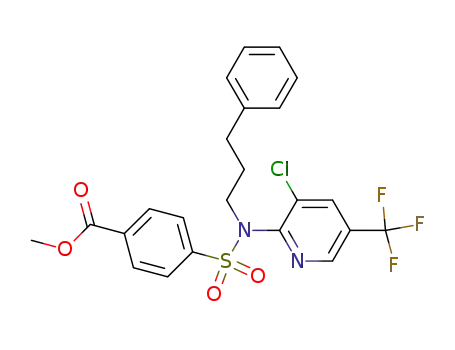 methyl 4-(N-(3-chloro-5-(trifluoromethyl)pyridin-2-yl)-N-(3-phenylpropyl)sulfamoyl)benzoate