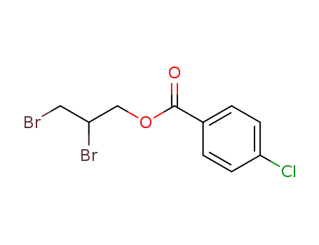 Molecular Structure of 102877-23-6 (4-chloro-benzoic acid-(2,3-dibromo-propyl ester))