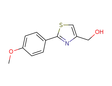 Molecular Structure of 885279-75-4 ([2-(4-METHOXY-PHENYL)-THIAZOL-4-YL]-METHANOL)