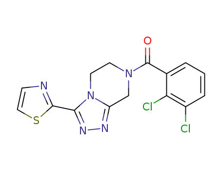 7-[(2,3-dichlorophenyl)carbonyl]-3-(1,3-thiazol-2-yl)-5,6,7,8-tetrahydro[1,2,4]triazolo[4,3-a]pyrazine