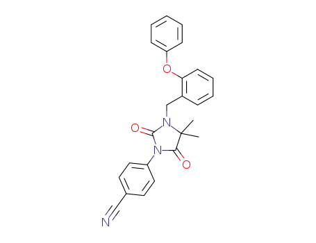 4-[4,4-Dimethyl-2,5-dioxo-3-(2-phenoxybenzyl)-imidazolidin-1-yl]-benzonitrile
