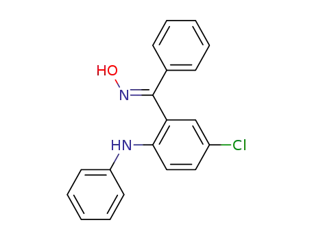 Molecular Structure of 1246849-55-7 ((E)-(5-chloro-2-(phenylamino)phenyl)(phenyl)methanone oxime)