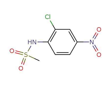 Molecular Structure of 57164-95-1 (Methanesulfonamide, N-(2-chloro-4-nitrophenyl)-)