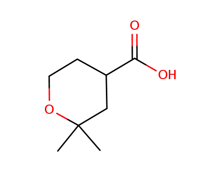 Molecular Structure of 52916-16-2 (2,2-Dimethyltetrahydro-2H-pyran-4-carboxylic acid)