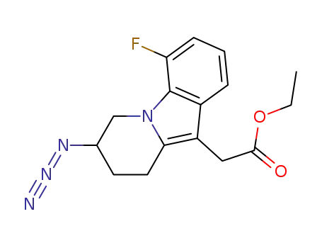 ethyl (7-azido-4-fluoro-6,7,8,9-tetrahydropyrido[1,2-a]indol-10-yl)acetate