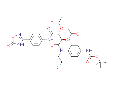 [(2R,3R)-3-acetyloxy-4-[N-(2-chloroethyl)-4-[(2-methylpropan-2-yl)oxycarbonylamino]anilino]-1,4-dioxo-1-[4-(5-oxo-4H-1,2,4-oxadiazol-3-yl)anilino]butan-2-yl]acetate