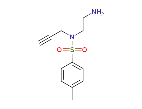 Molecular Structure of 1438397-77-3 (N-(2-aminoethyl)-4-methyl-N-(prop-2-yn-1-yl)benzenesulfonamide)