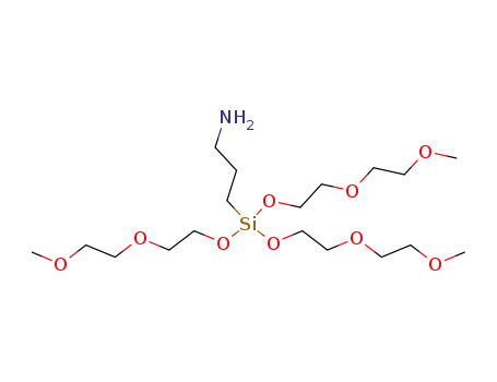 Molecular Structure of 87994-64-7 (3-AMINOPROPYLTRIS(METHOXYETHOXYETHOXY)SILANE)
