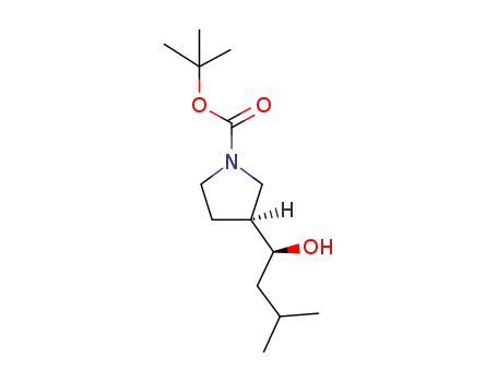 (S)-tert-부틸 3-((S)-1-히드록시-3-메틸부틸)피롤리딘-1-카르복실레이트