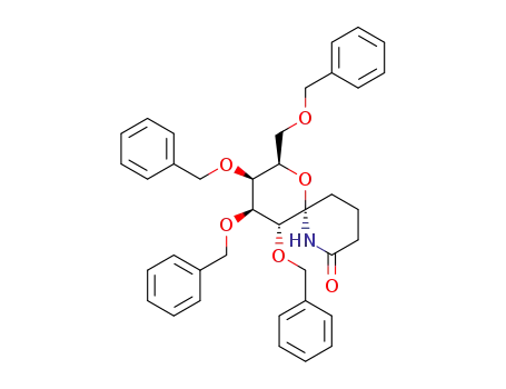 (2R,3S,4S,5R,6S)-3,4,5-tris(benzyloxy)-2-(benzyloxymethyl)-1-oxa-7-azaspiro[5.5]undecan-8-one