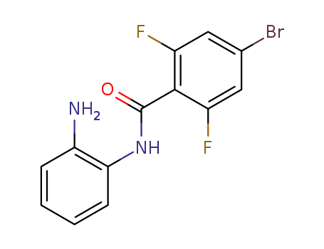 Molecular Structure of 1252555-10-4 (N-(2-aminophenyl)-4-bromo-2,6-difluorobenzamide)