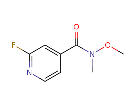 Molecular Structure of 774238-83-4 (4-Pyridinecarboxamide, 2-fluoro-N-methoxy-N-methyl-)