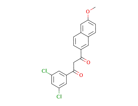 Molecular Structure of 924887-13-8 (1,3-Propanedione,
1-(3,5-dichlorophenyl)-3-(6-methoxy-2-naphthalenyl)-)