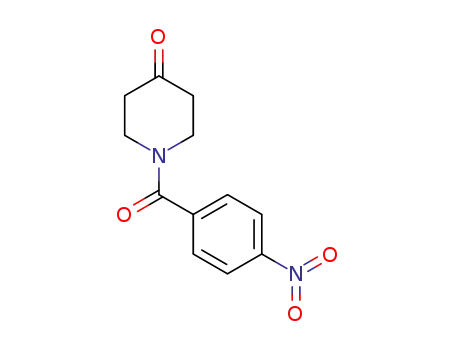 Molecular Structure of 34259-84-2 (1-(4-NITRO-BENZOYL)-PIPERIDIN-4-ONE)