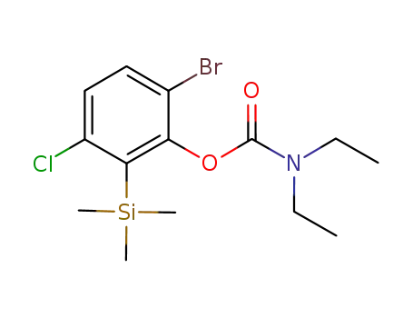 6-bromo-3-chloro-2-(trimethylsilyl)phenyl N,N-diethyl O-carbamate